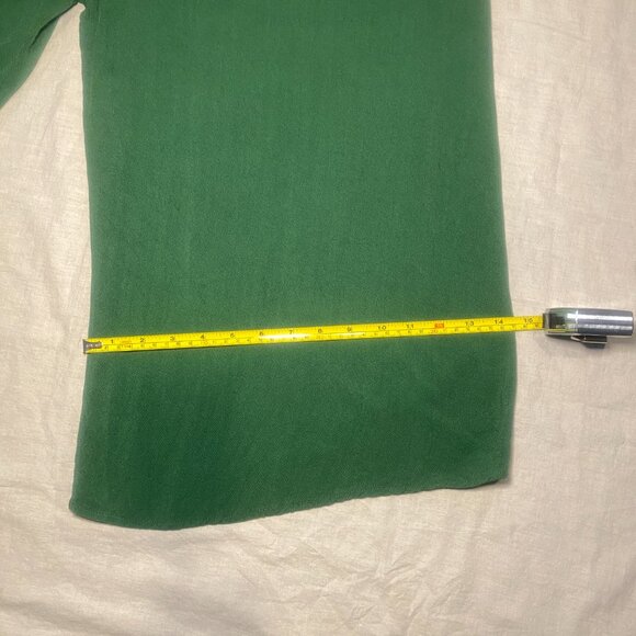 Hunter & Brown Womens Jumpsuit L Romper Wide Leg Green Baggy Pockets Hippie Boho - Picture 7 of 11